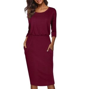 Pencil dress with pockets NWT L